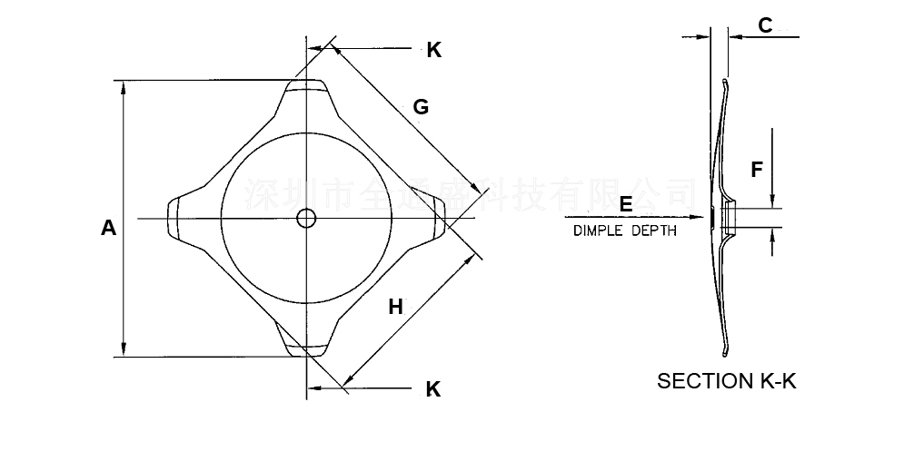Four-Leg Metal Dome