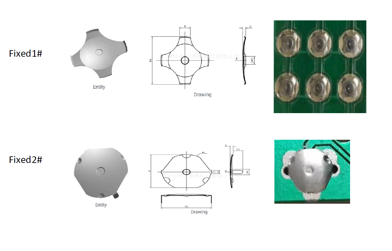 Fixed method for metal dome